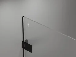 Mexen Lunar-F porte de douche pliante droite 65 cm, transparentes, noires - 836-065-000-70-00-P