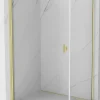 Mexen Mist-B cabine de douche pivotante 80 x 100 cm, transparent, or brossé - 8A2T-080-100-55-00
