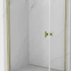 Mexen Mist-B Duo cabine de douche pivotante 100 x 95 cm, transparent, doré - 8A2-100-095-50-00