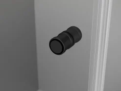 Mexen Mist-F cabine de douche pliante droite 80 x 100 cm, cadre noir, noir - 8A6T-080-100-70-70-P