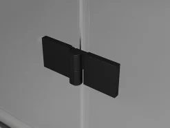 Mexen Mist-H L Duo cabine de douche battante gauche 110 x 90 cm, transparent, noir - 8A5L-110L-090P-70-00