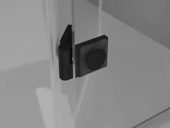 Mexen Mist-H L Duo cabine de douche battante gauche 110 x 90 cm, transparent, noir - 8A5L-110L-090P-70-00
