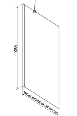 Mexen Next paroi de baignoire 1 vantail 70 x 150 cm, dépoli, or rose - 895-070-000-00-30-60