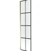 Mexen Next paroi de baignoire 1 volet 50 x 150 cm, grille noire, or - 895-050-000-00-77-50