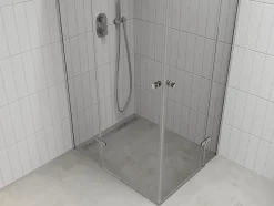 Mexen Roma Duo cabine de douche pivotante 120 x 90 cm, transparent, chrome - 854-120-090-02-00