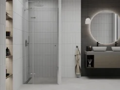 Mexen Roma porte de douche pivotante 95 cm, transparent, chrome - 854-095-000-01-00