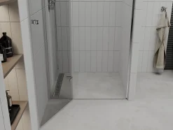 Mexen Roma porte de douche pivotante 95 cm, transparent, chrome - 854-095-000-01-00