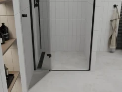 Mexen Roma porte de douche pivotante 110 cm, transparentes, noires - 854-110-000-70-00