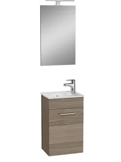 Mia ensemble meuble 39x61x28 cm avec miroir, lavabo et éclairage LED, Cordoba (MIASET40C)