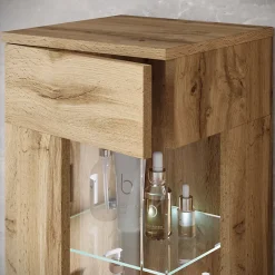 MINIO go for it, ensemble de meubles de salle de bain NIKITA chêne wotan, 4 pièces