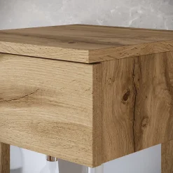 MINIO go for it, ensemble de meubles de salle de bain NIKITA chêne wotan, 4 pièces