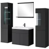 MINIO go for it, ensemble de meubles de salle de bain NIKITA noir, 4 pièces