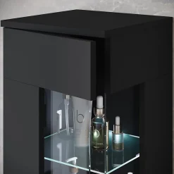 MINIO go for it, ensemble de meubles de salle de bain NIKITA noir, 4 pièces
