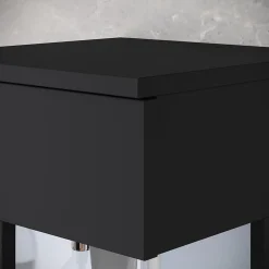 MINIO go for it, ensemble de meubles de salle de bain NIKITA noir, 4 pièces
