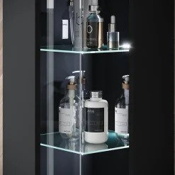 MINIO go for it, ensemble de meubles de salle de bain NIKITA noir, 4 pièces
