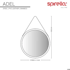 Miroir à fixer ADEL Bambou Spirella