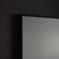 Miroir À Bord Brillant Avec Bordure Noire Mate 100X70 Cm