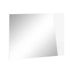Miroir Alessio, Miroir de salle de bain, 100% Made in Italy, 80x2h60 cm, Blanc brillant