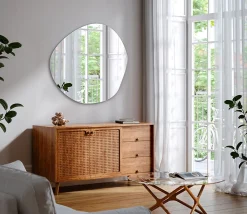 Miroir asymétrique mural Tulup 96 x 97 sans cadre 1 pièce