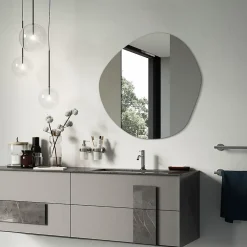 Miroir asymétrique suspendu Tulup 58 x 58 mural 1 pièce