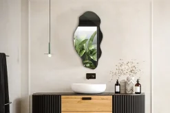 Miroir asymétrique Tulup 45 x 90 pour salle de bain 1 pièce