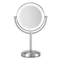Miroir BaByliss 9437E slimline sur socle 1x/8x finition nickel
