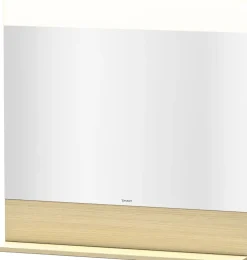 Miroir carré LED 80 x 80 Cm étagère chêne DURAVIT VE751207171 800 mm