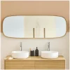 Miroir chêne rectangulaire 50x140cm FLOKI