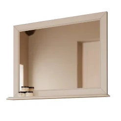 Miroir 94cm blanc avec tablette - Boho