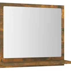 Miroir de bain 40 x 10,5 bois beige Helloshop26