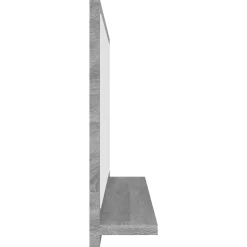 Miroir de bain 60 x 10,5 bois gris Helloshop26