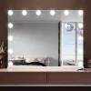 Miroir de Maquillage Éclairage LED Sirhona 80x60x10 cm + Bluetooth + Loupe 10X + Port USB + Température à Tricolore