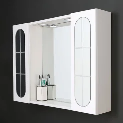 Miroir De Rangement Inglesina Avec Étagère De Rangement Et Armoires Latérales