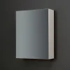 Miroir De Rangement Mural À Une Porte Avec Tablette Interne En Verre