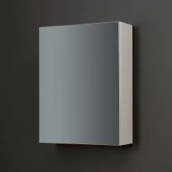 Miroir De Rangement Mural À Une Porte Avec Tablette Interne En Verre