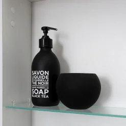 Miroir De Rangement Mural À Une Porte Avec Tablette Interne En Verre