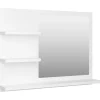Miroir de salle de bain 60 blanc Helloshop26