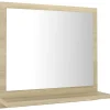 Miroir de salle de bain 40 beige Helloshop26