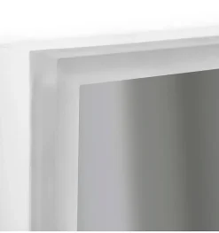 Miroir de salle de bain carré avec lumière LED - lumière blanche froide (5700K) - 60 x 60cm - Modèle Oslo