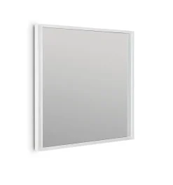 Miroir de salle de bain carré avec lumière LED - lumière blanche froide (5700K) - 60 x 60cm - Modèle Oslo