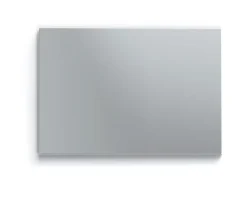 Miroir de salle de bain coloris blanc - Longueur 59,50 x Profondeur 2 x hauteur 44 cm