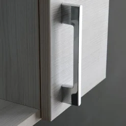Miroir De Salle De Bain En Chêne Blanc Avec Lumière Led