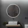 Miroir de salle de bain LED 80cm rond à luminosité variable - LB-316080-80-80 LuxuryBain