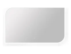 Miroir de salle de bain lumineux rectangulaire anti-buée avec bouton tactile - 120 x 70 cm - REVALUNA