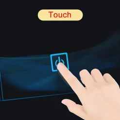 Miroir de salle de bain led tactile, 80x60cm illumination LED intégrée avec fonction anti-buée Blanc froid, AICA SANITAIRE