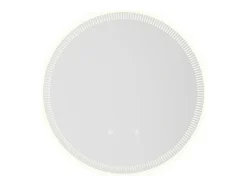Miroir de salle de bain lumineux soleil avec anti buée et bouton tactile - D60 cm - VERECIO