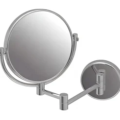 Miroir de salle de bain mural grossissant articulé SANINDUSA Luxe latéral face chrome