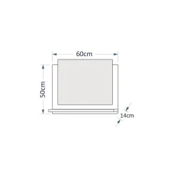 Miroir de salle de bain pour collection OWL/RAVEN/BIRD, coloris blanc