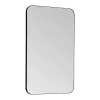 Miroir de salle de bain rectangle contour noir - 50x80 cm - DEMETRIA