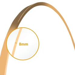 Miroir de salle de bain rond 70cm cadre doré mat, AICA SANITAIRE